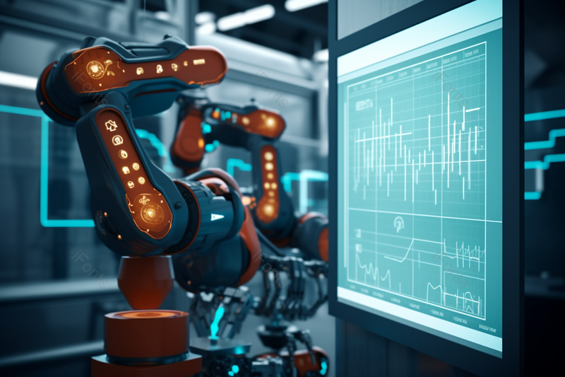 高新发光的数码科技自动化机器显示屏,高清,摄影图,摄影图片,图片大全,摄影图免费下载